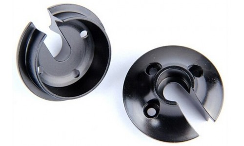Shock Lower Spring Collar BLACK Alloy - Each | Losi 5ive LT